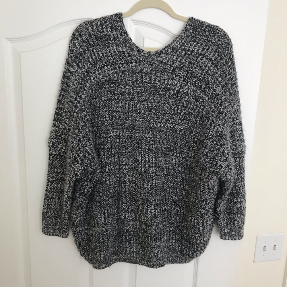 Oversized knit sweater